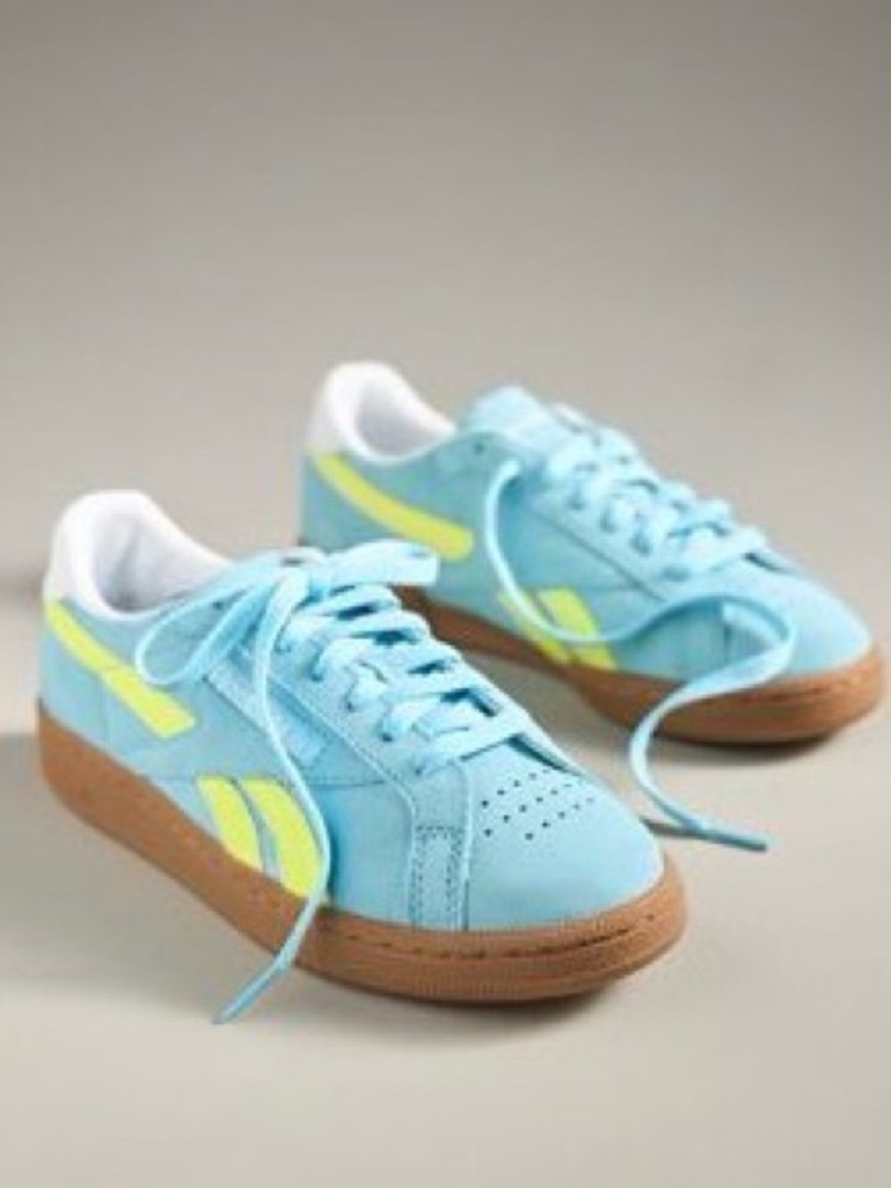 Reebok Club C Grounds UK Sneakers Digital Blue Yellow Gum Women's Size 9 NWT